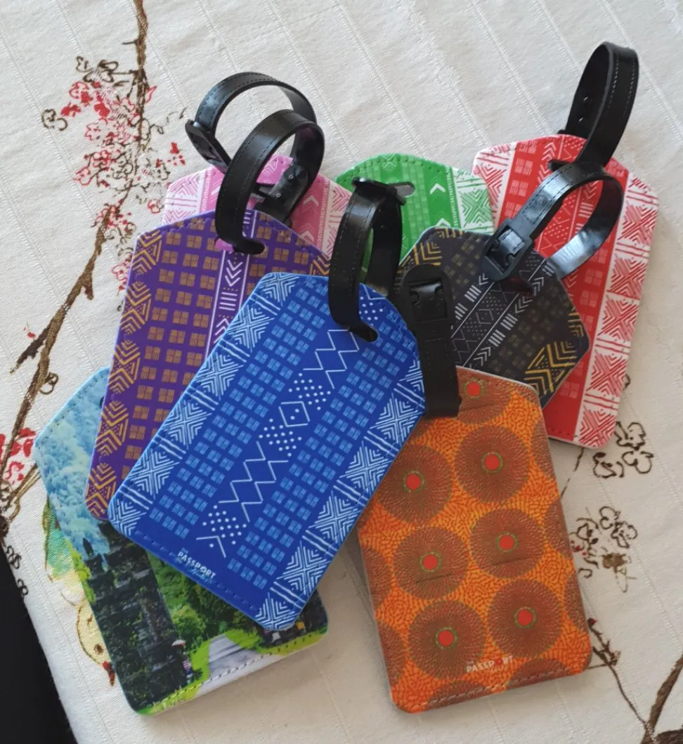 Luggage Tags - Vibrant Mud Cloth