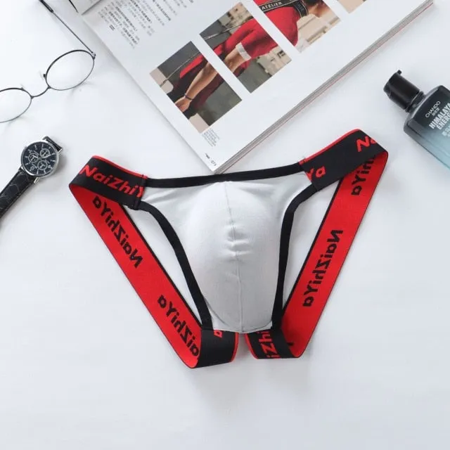 Male Underwear Sexy Underwear Back Hallow Men's Solid Thong Exotic Briefs Men's Jockstrap Men's G-Strings & Thongs Sexy T-back