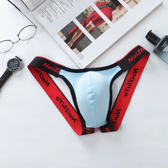 Male Underwear Sexy Underwear Back Hallow Men's Solid Thong Exotic Briefs Men's Jockstrap Men's G-Strings & Thongs Sexy T-back