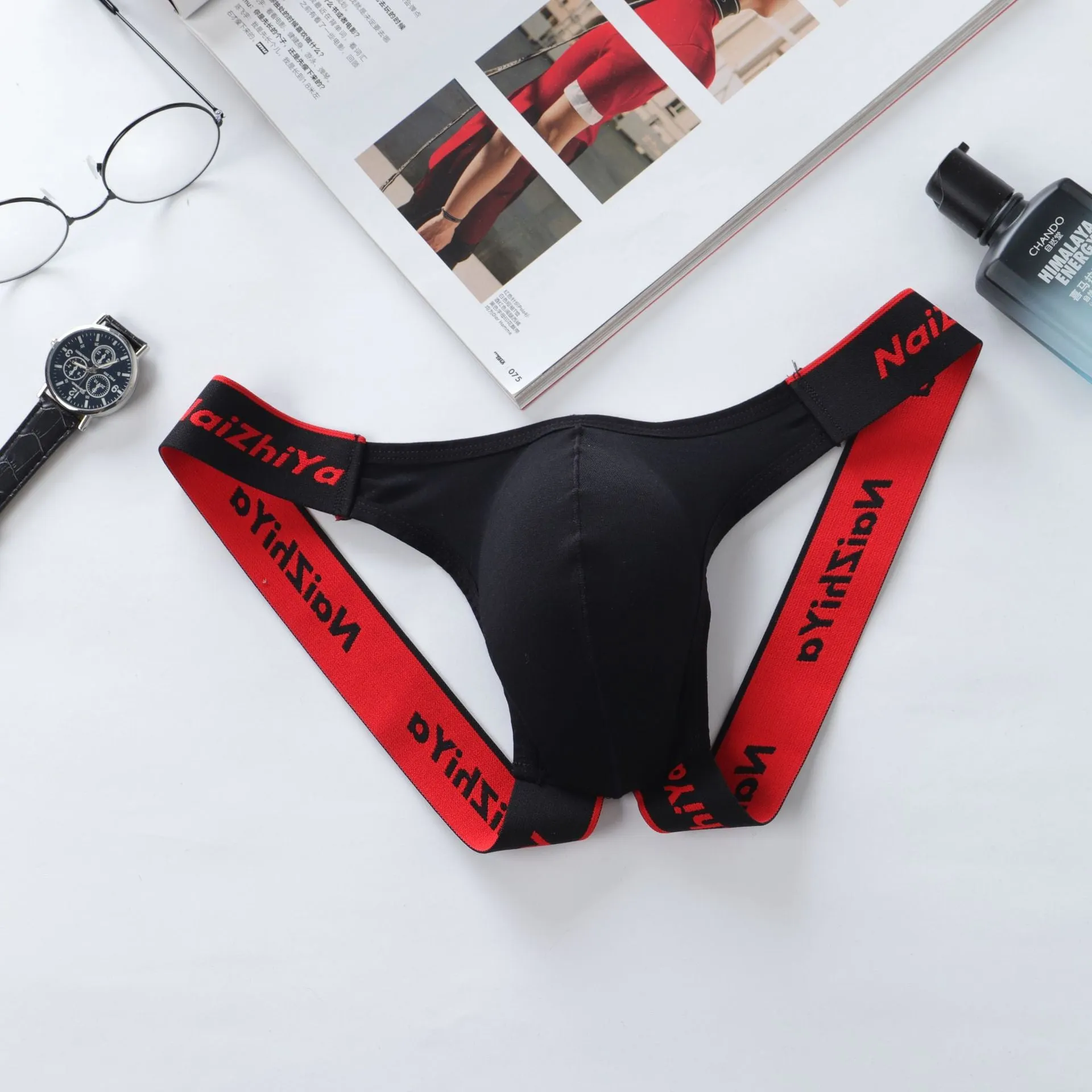 Male Underwear Sexy Underwear Back Hallow Men's Solid Thong Exotic Briefs Men's Jockstrap Men's G-Strings & Thongs Sexy T-back