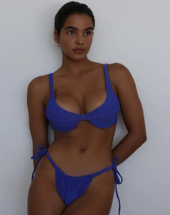 MAOI TATIANA BOTTOM - BLUE RIB