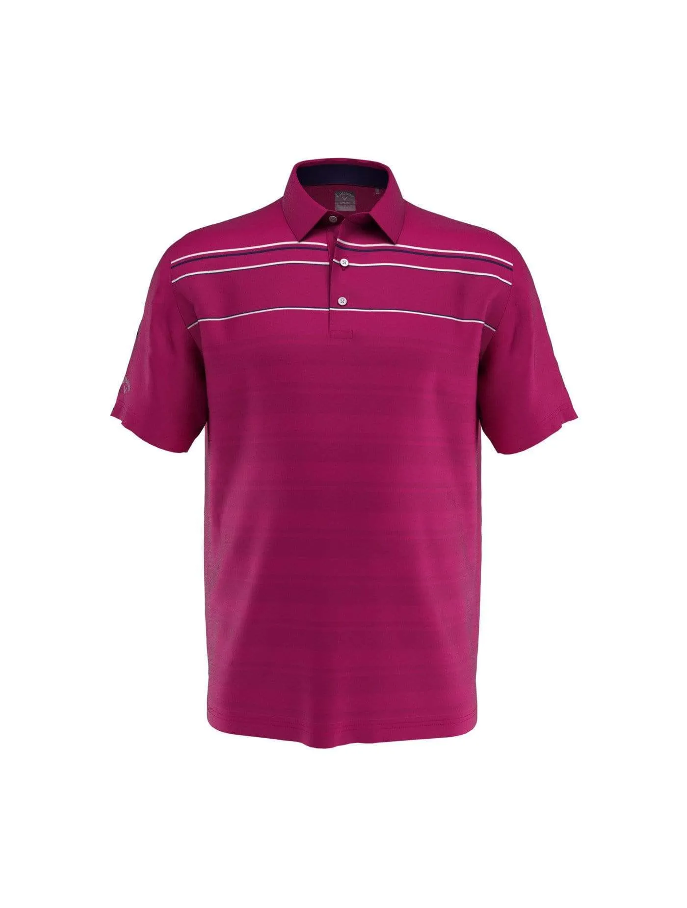 Mens Engineered Stripe Textured Chest Swing Tech™ Polo