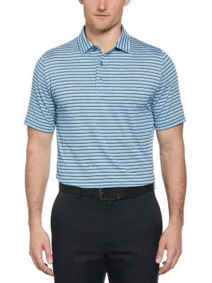 Mens Soft Touch Stripe Golf Polo