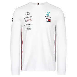 Mercedes-AMG Petronas Motorsport 2019 F1 Team Long Sleeve Driver T-Shirt White (XXL)