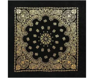 Metallic Paisley Bandanas