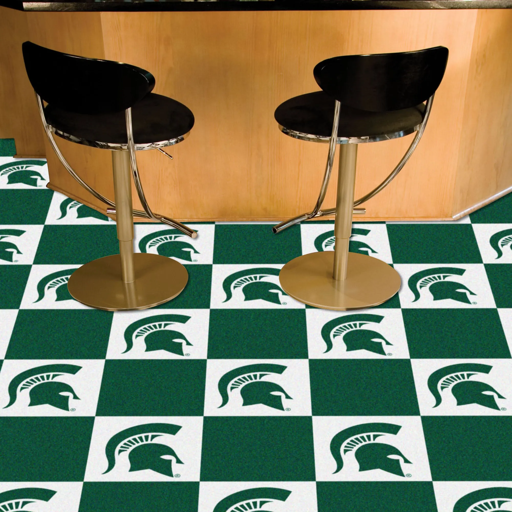Michigan State University Team Carpet Tiles