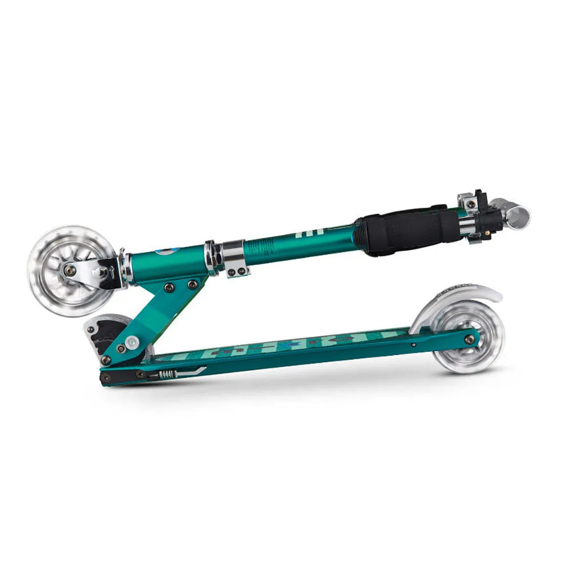 Micro Sprite Kids LED Scooter - Sea Green Stripe