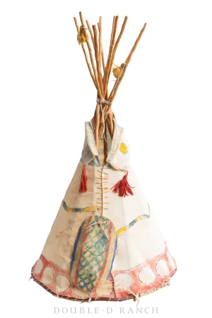 Miscellaneous, Tipi Model, Blackfoot With Ghost Dance Imagery, Provenance, Antique, 838