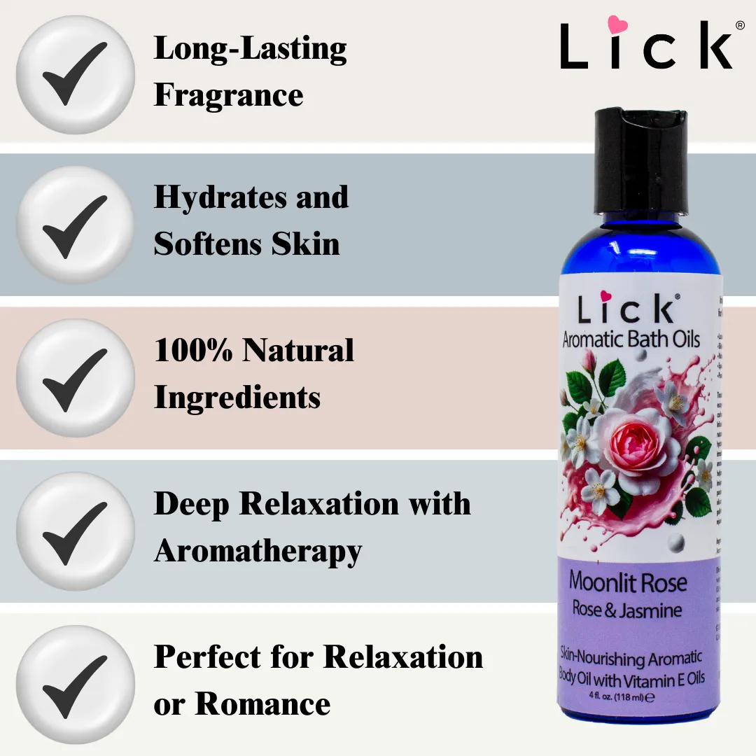 Moonlit Rose - Rose and Jasmine Aromatic Bath Oil