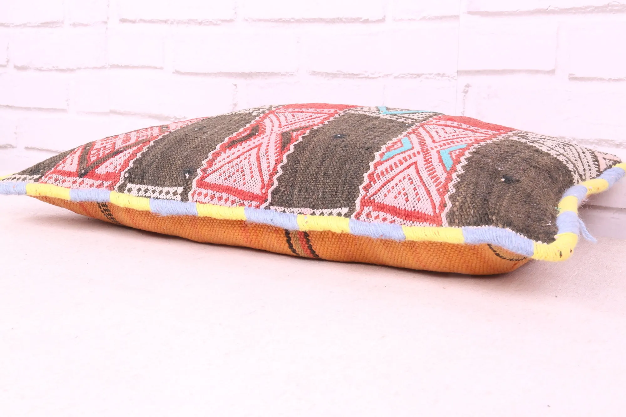 Moroccan tribal pillow 12.5 inches X 23.2 inches