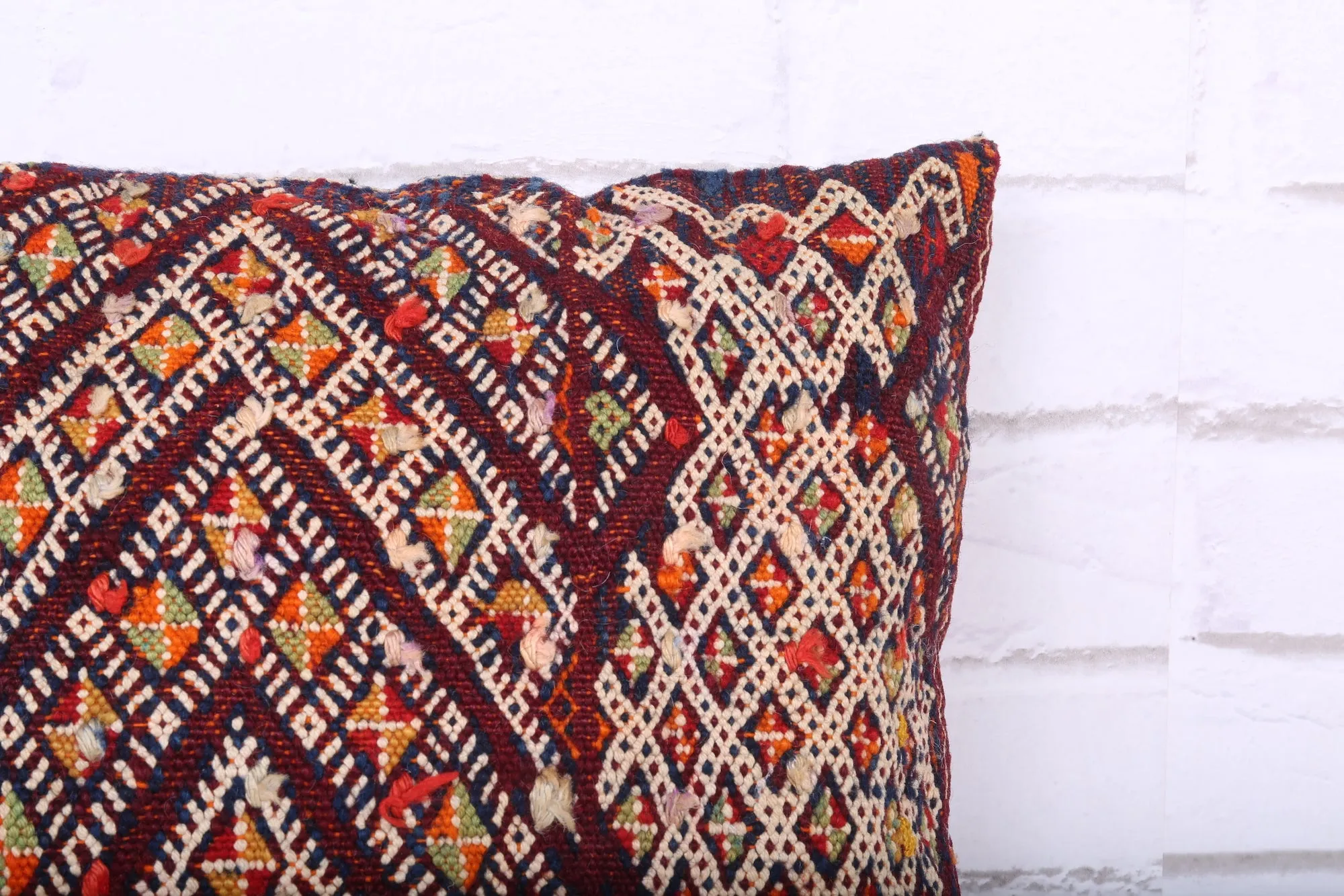 Moroccan vintage pillow 15.7 inches X 16.9 inches