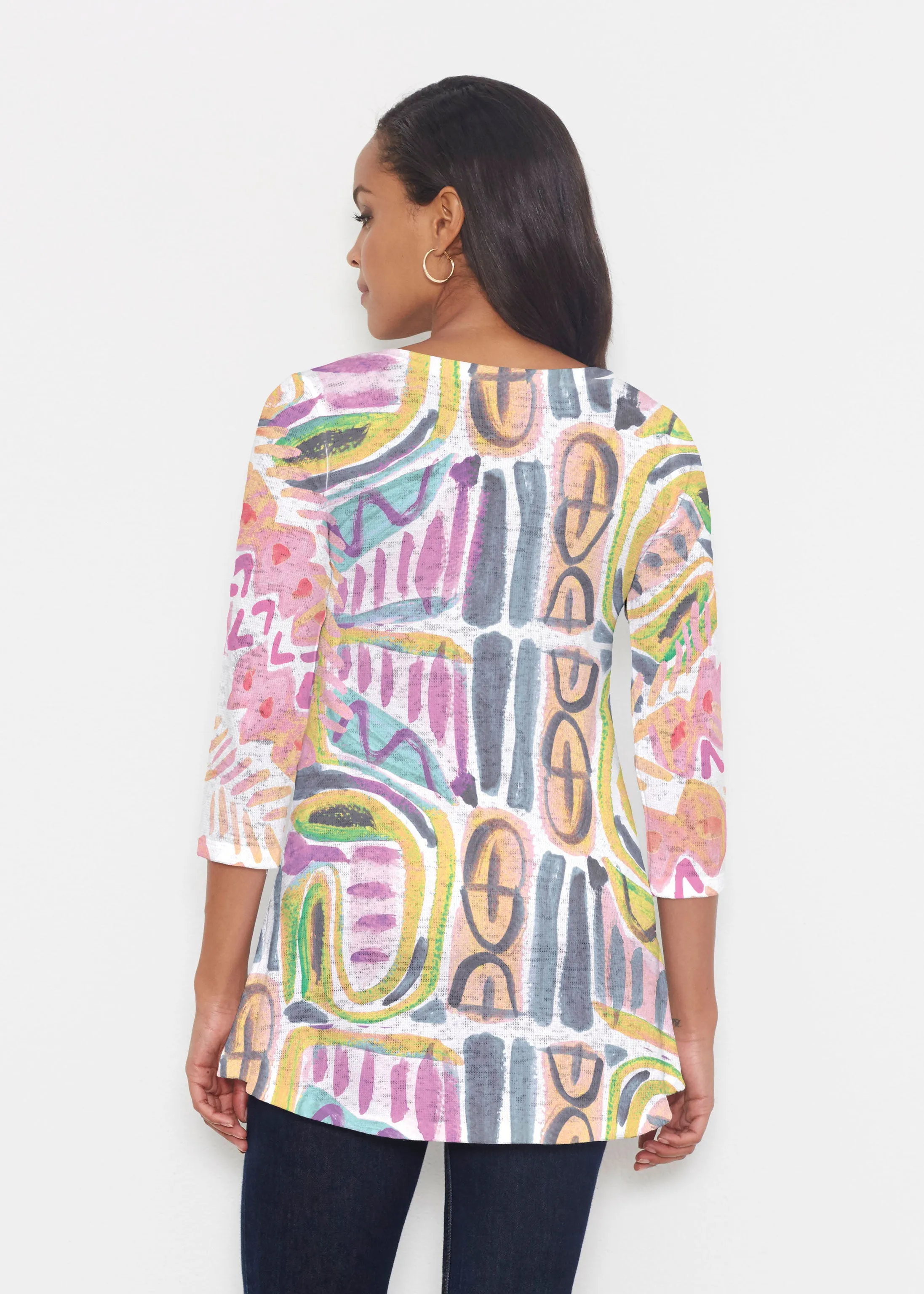 Musical Dance (17263) ~ Katherine Hi-Lo Thermal Tunic