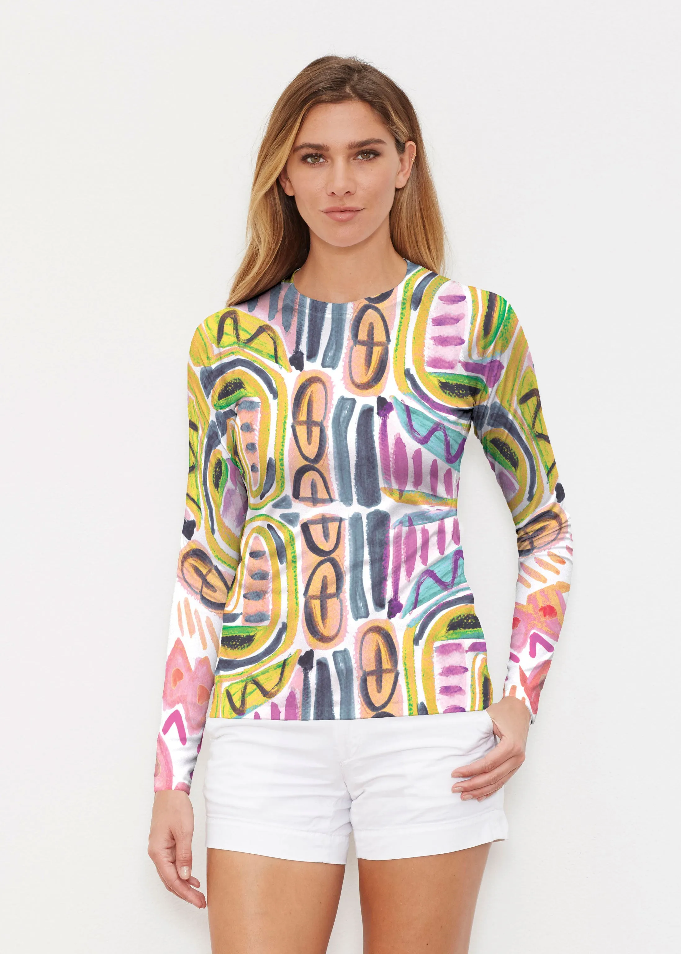 Musical Dance (17263) ~ Long Sleeve Rash Guard