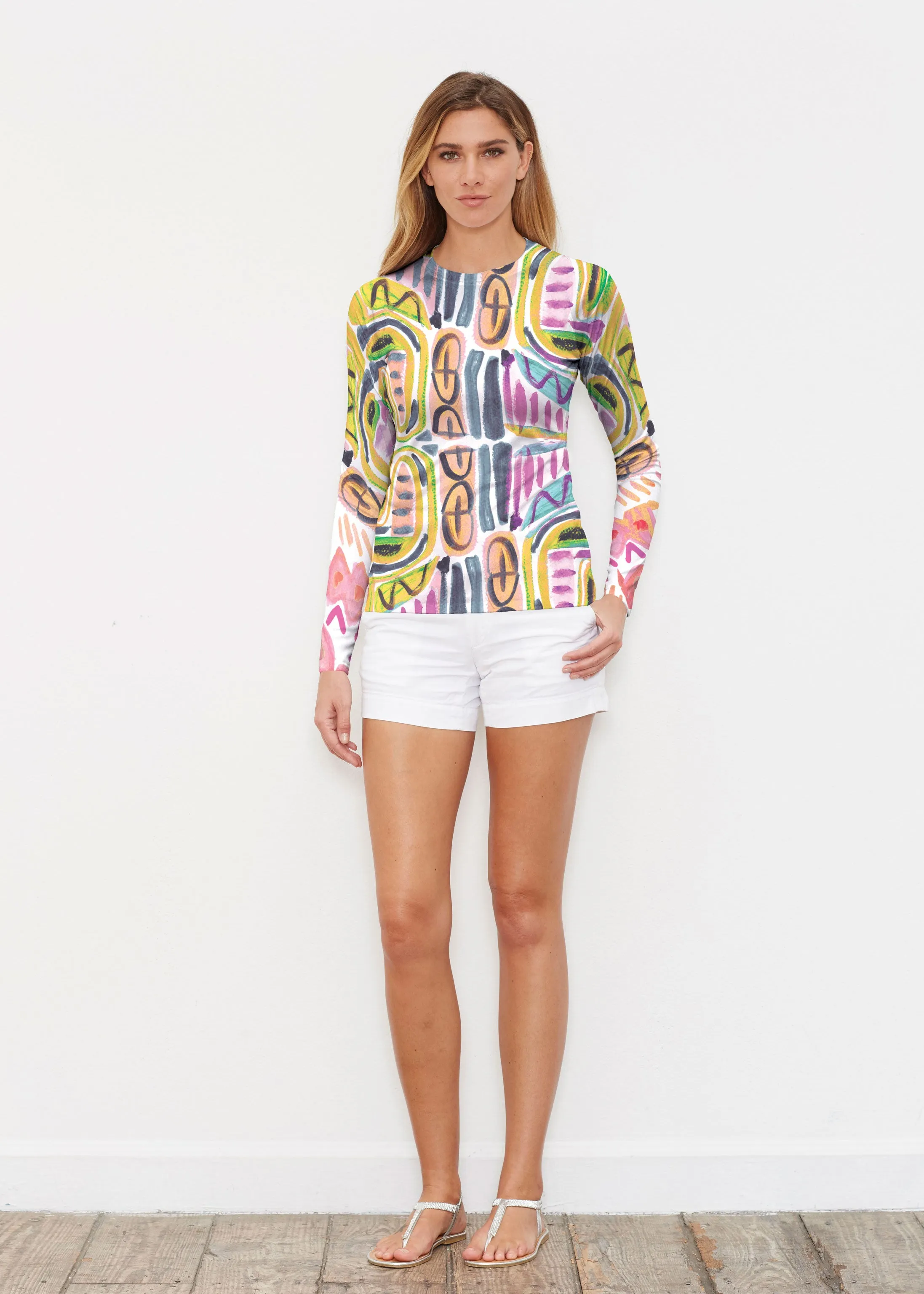 Musical Dance (17263) ~ Long Sleeve Rash Guard
