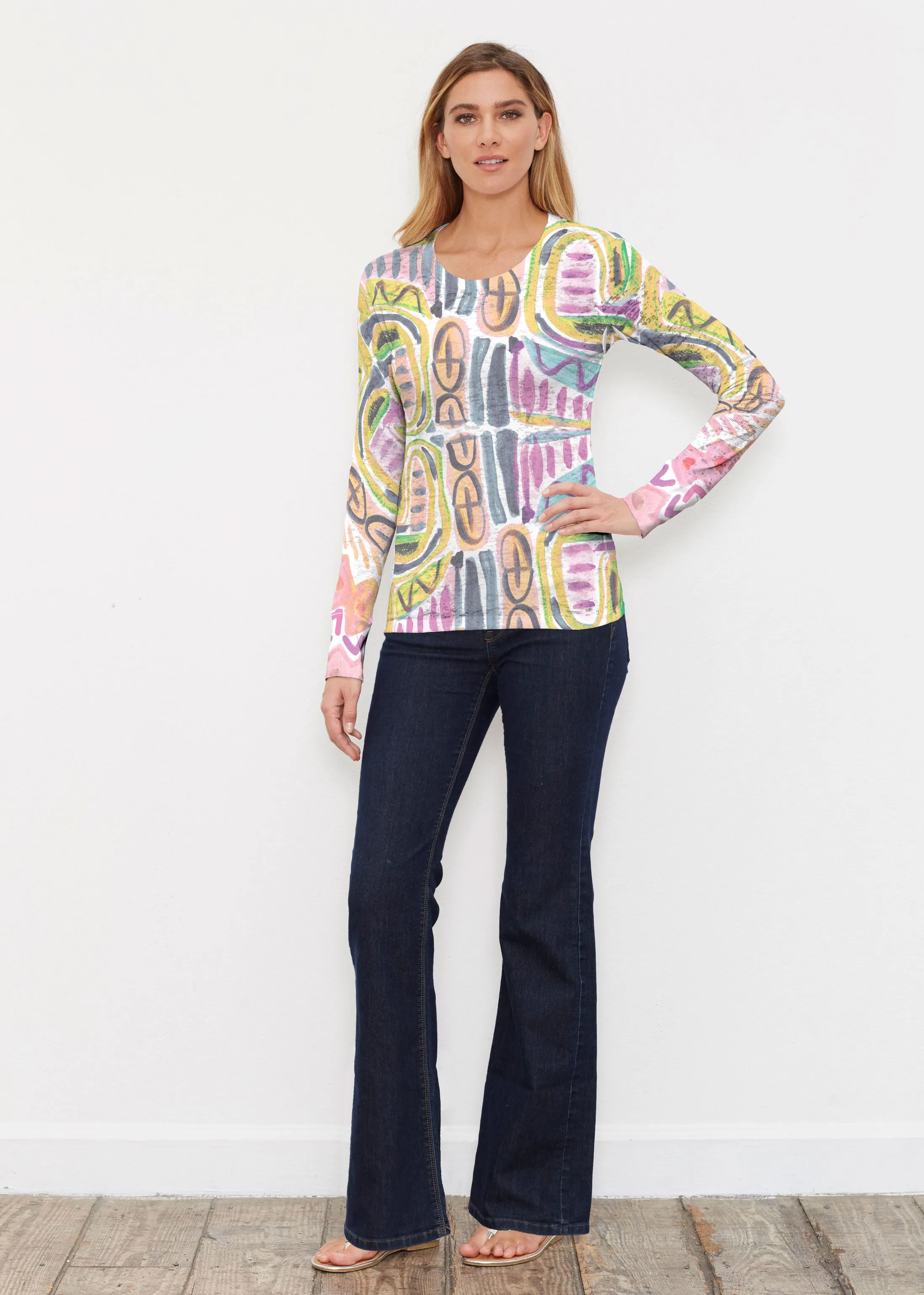 Musical Dance (17263) ~ Thermal Long Sleeve Crew Shirt