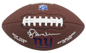 Ottis Anderson Signed Wilson New York Giants Brown Logo Football -(SCHWARTZ COA)