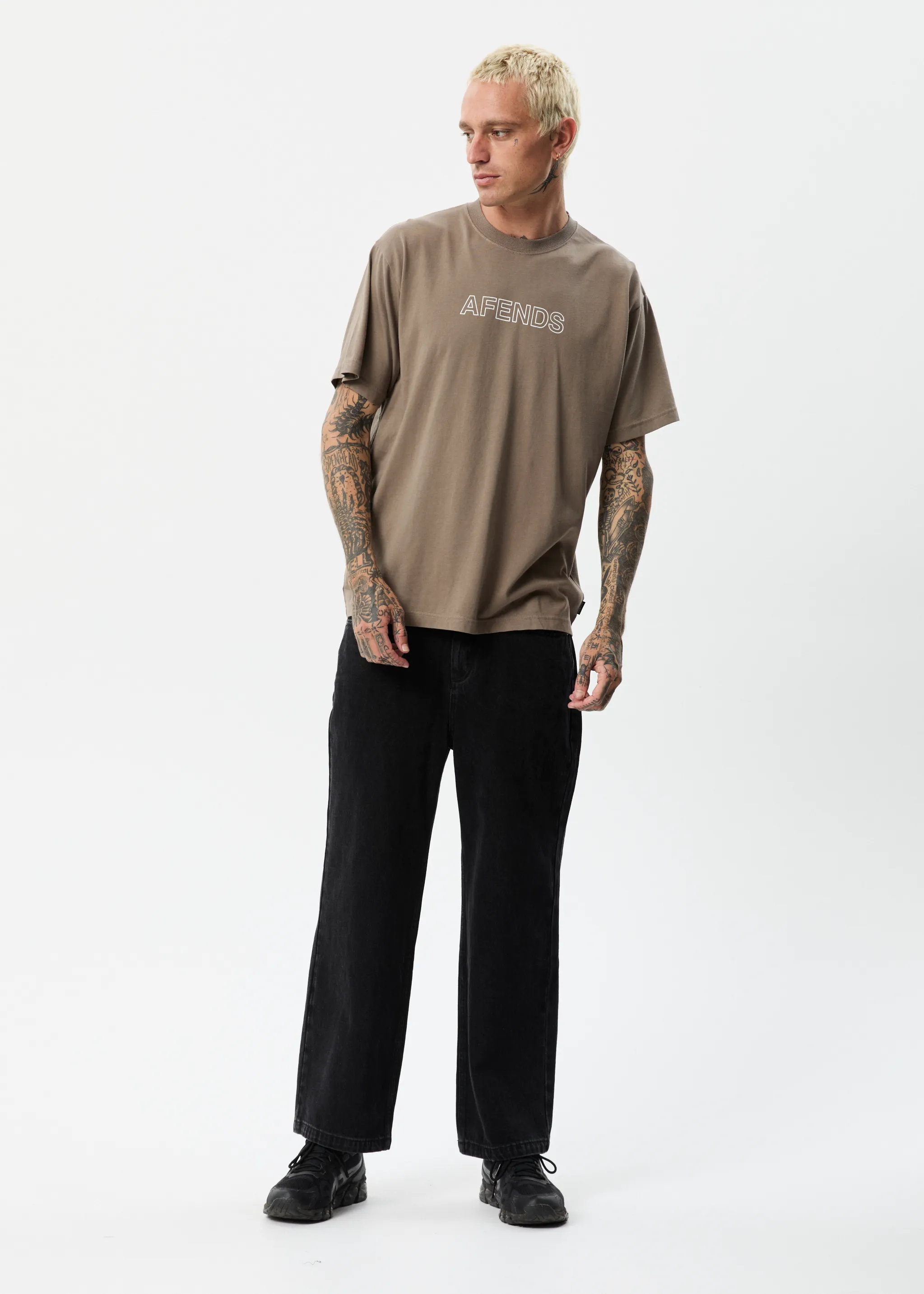 Outline - Recycled Regular T-Shirt - Beechwood
