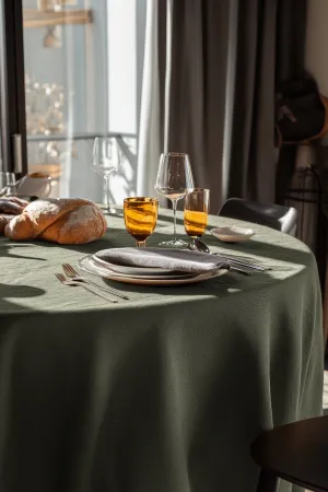 Oval Tablecloth - Green
