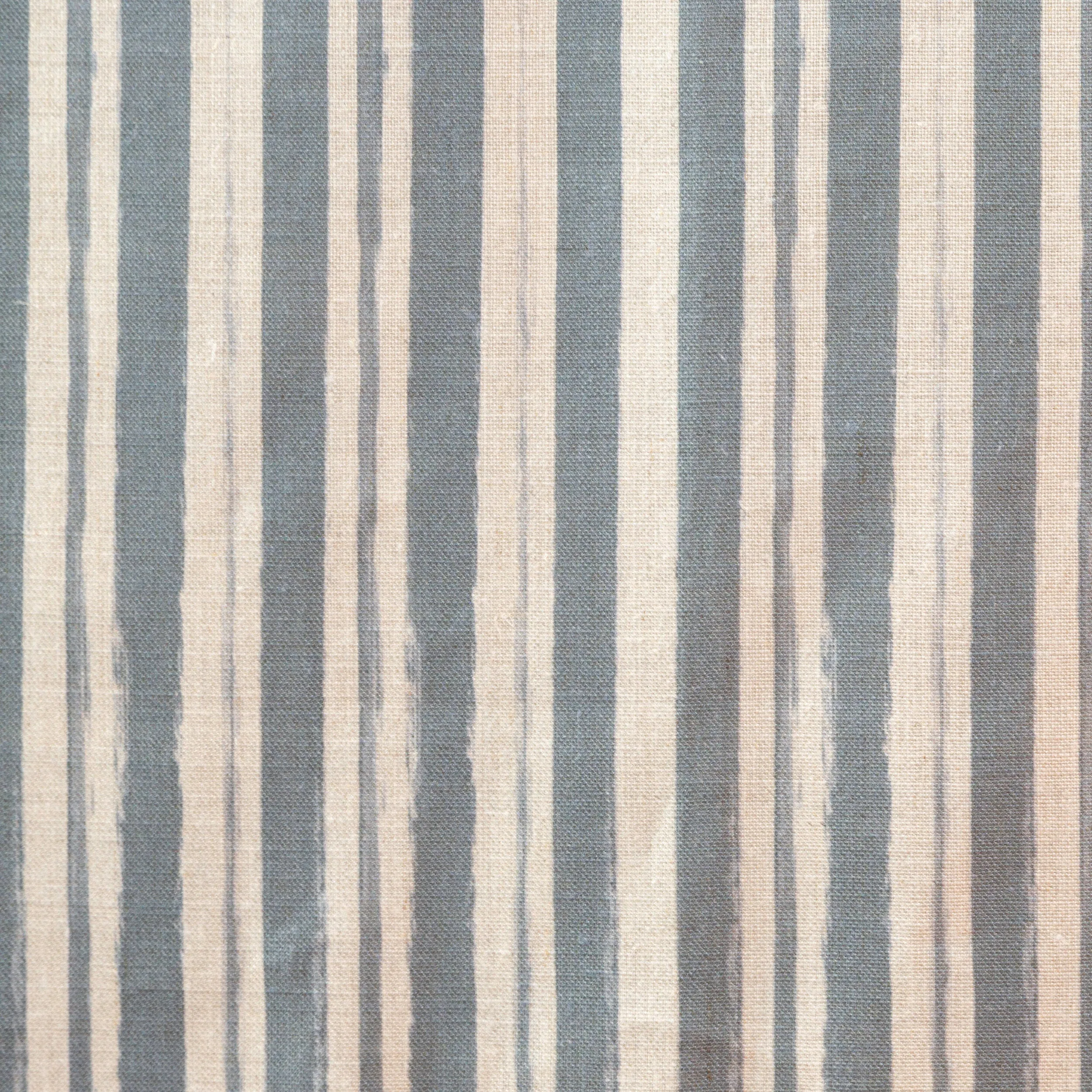 Painterly Stripe Fabric - Grey