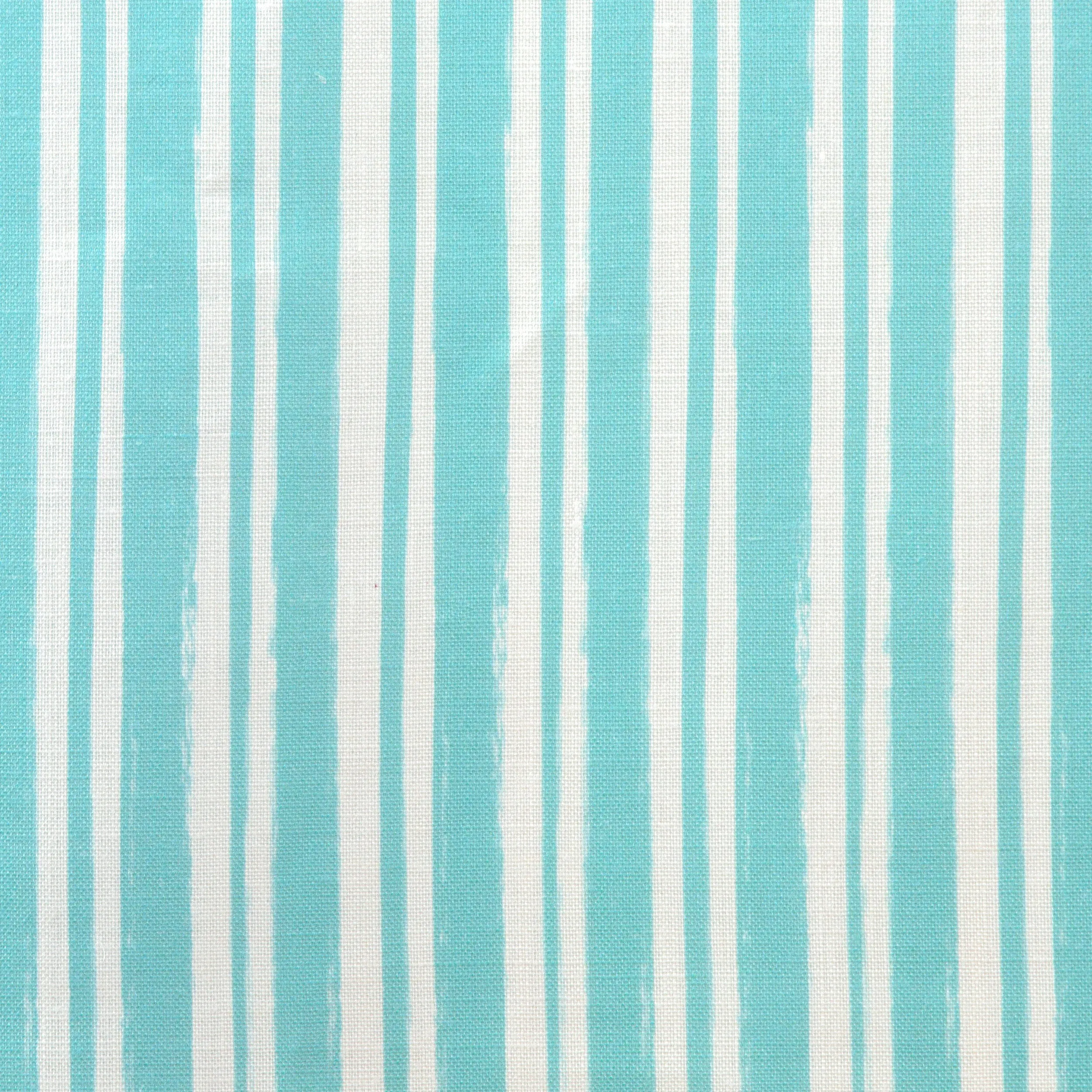 Painterly Stripe Fabric - Ocean Blue