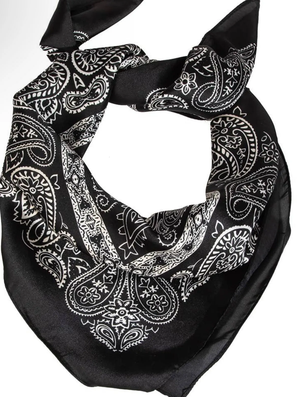 Paisley Scarf: Black