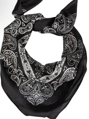 Paisley Scarf: Black