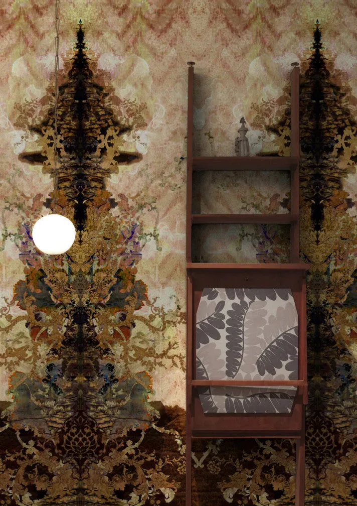 paper damask superwide wallpaper panel