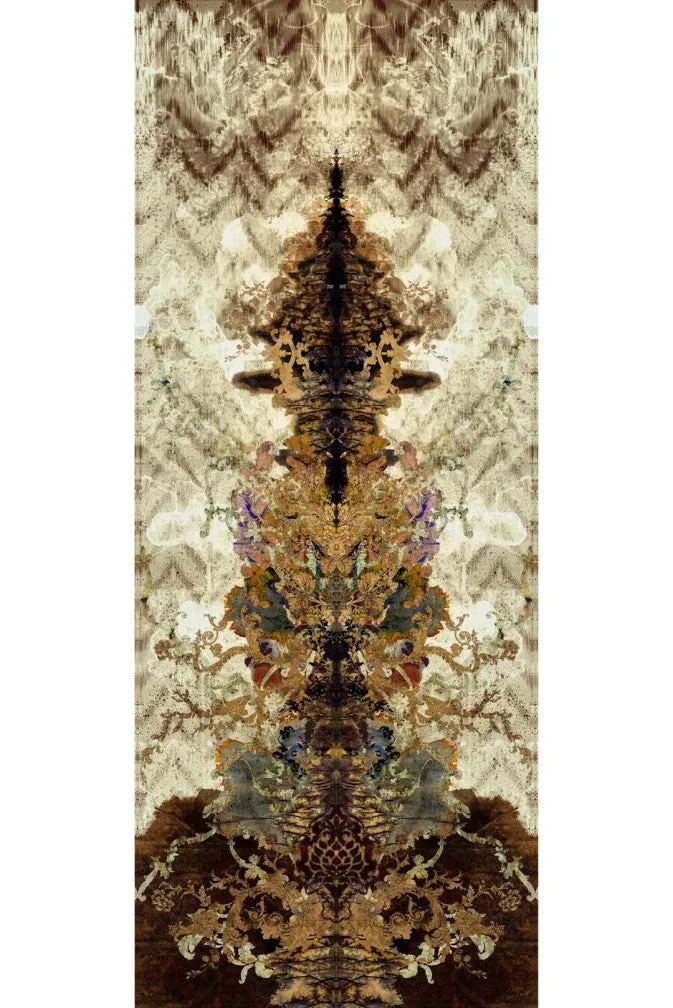 paper damask superwide wallpaper panel