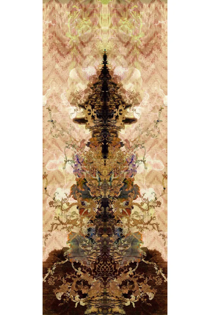 paper damask superwide wallpaper panel