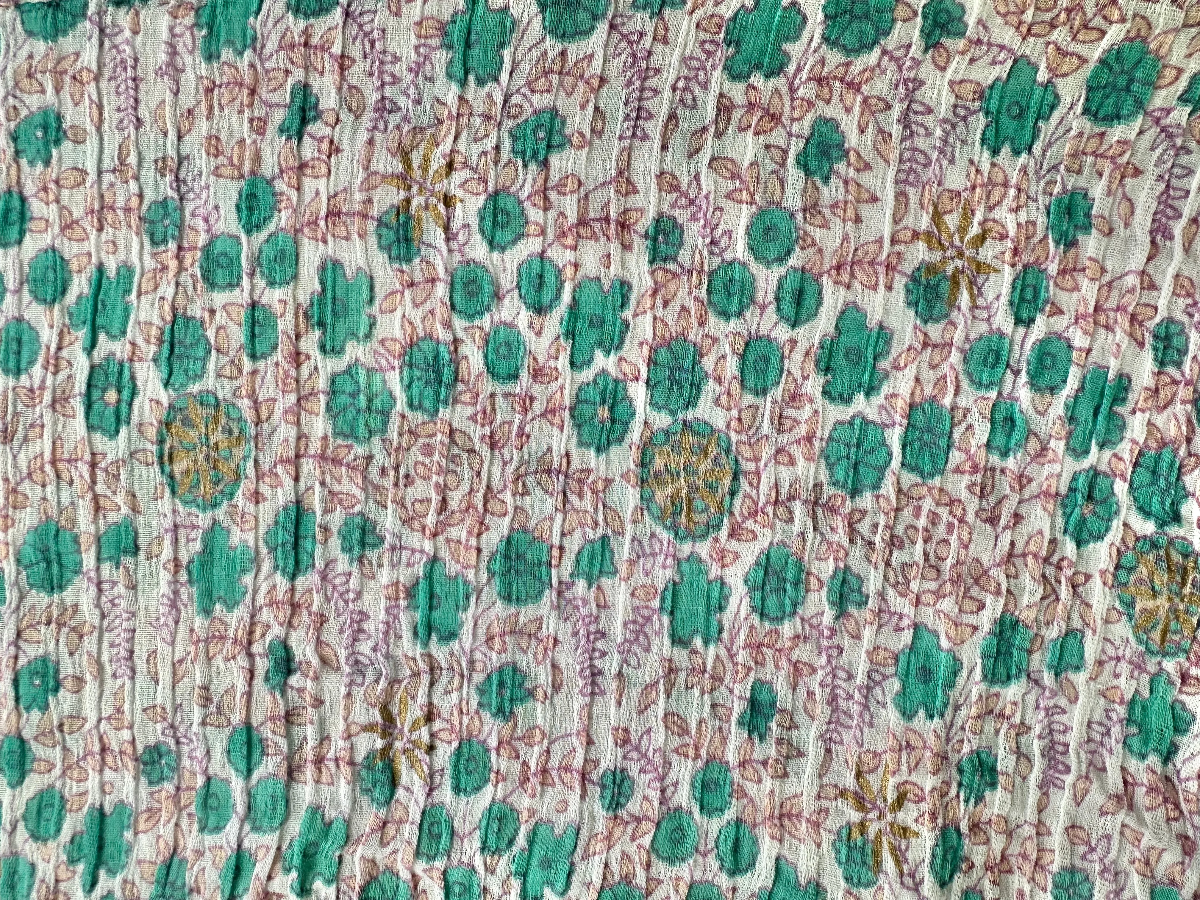 Penny Printed Crop Top Peach