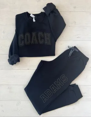Personalized Embossed Sports Coach Sweatsuit