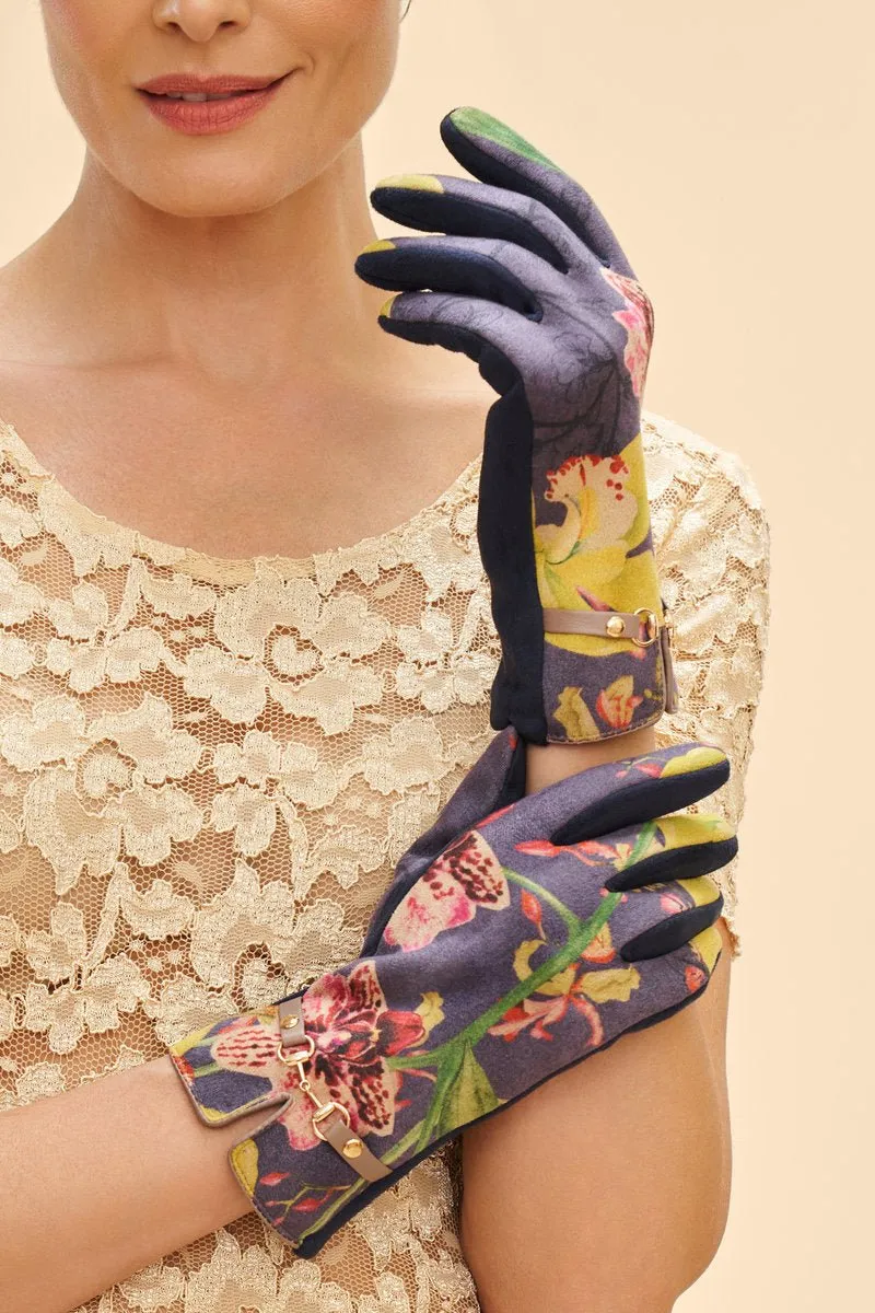 Powder Kylie Gloves - Exotic Evening, Ink