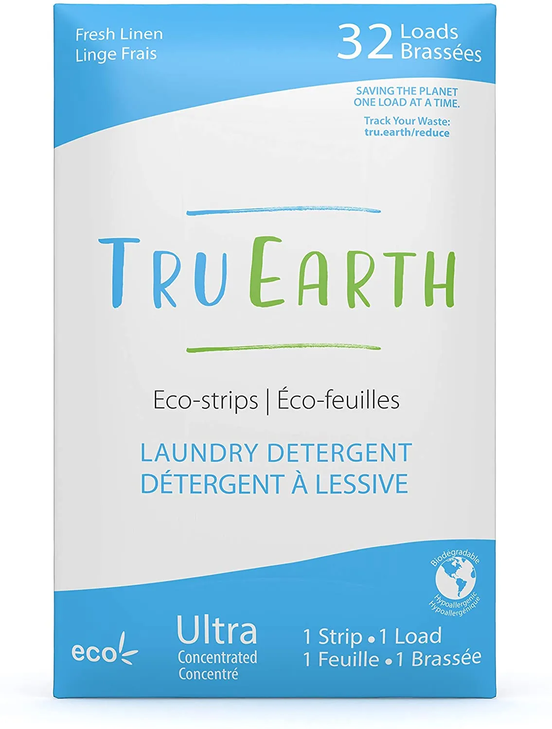 Prefilled, TruEarth Strips, Linen 32 loads