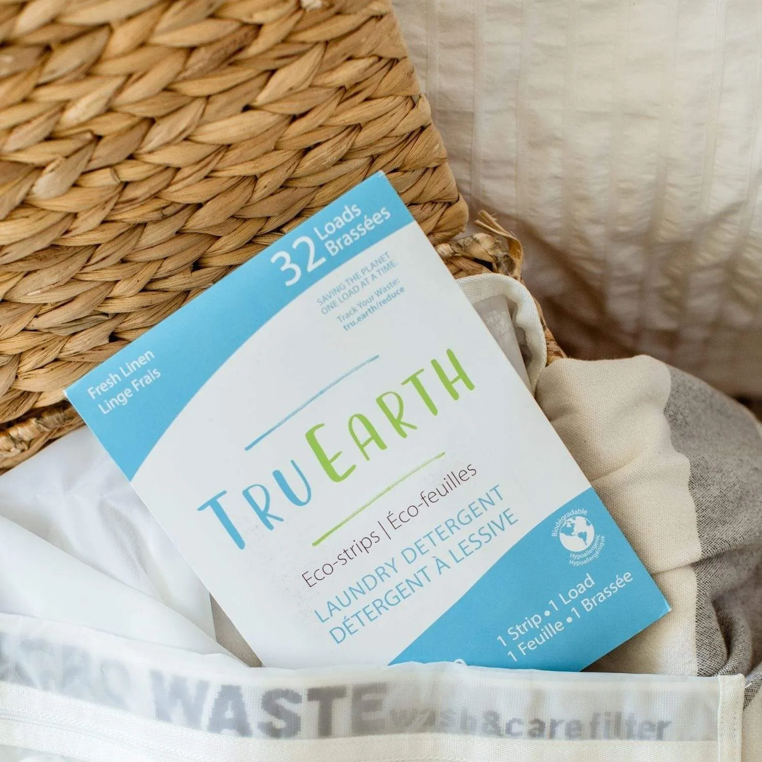Prefilled, TruEarth Strips, Linen 32 loads