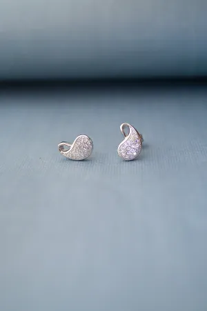 Pretty Paisley Sterling Silver Earrings