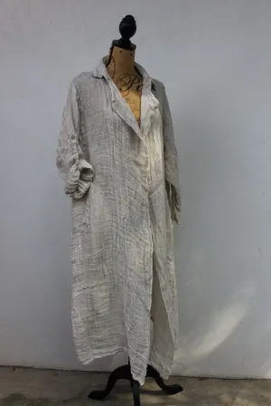 Pure Italian Linen Positano Raw Duster
