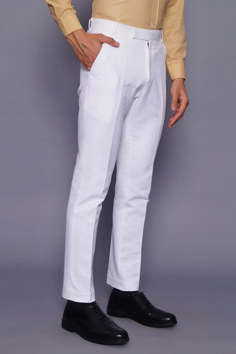 Pure Linen White Pant