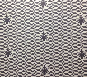 Quadrille Fabric: Carlo II - Custom Steel Gray on Trevira (Commercial Quality)