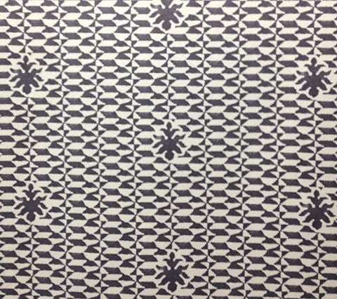 Quadrille Fabric: Carlo II - Custom Steel Gray on Trevira (Commercial Quality)