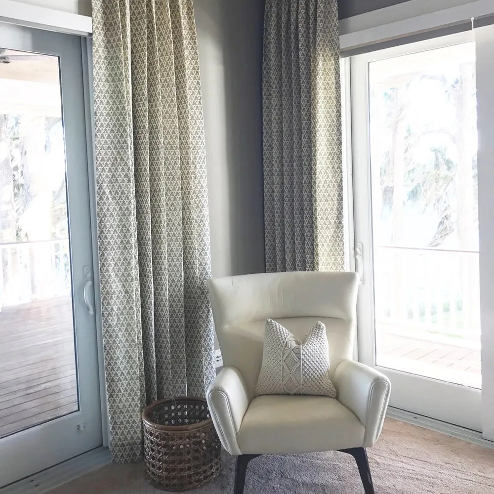 Quadrille Fabric: Volpi - Brown on Cream Suncloth (OUTDOOR)