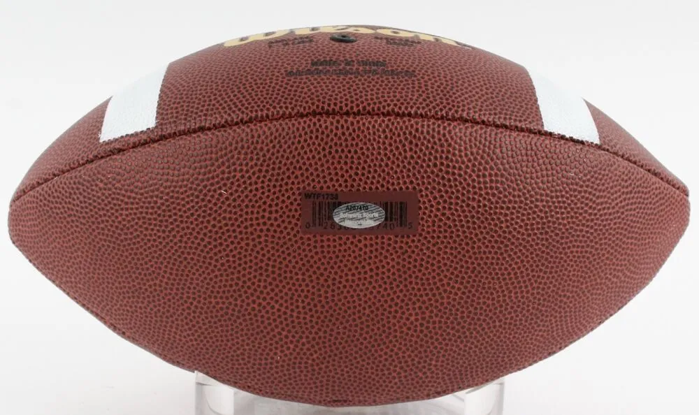 Robert Smith Signed Ohio State Buckeyes Logo Football Inscribed (Schwartz COA)
