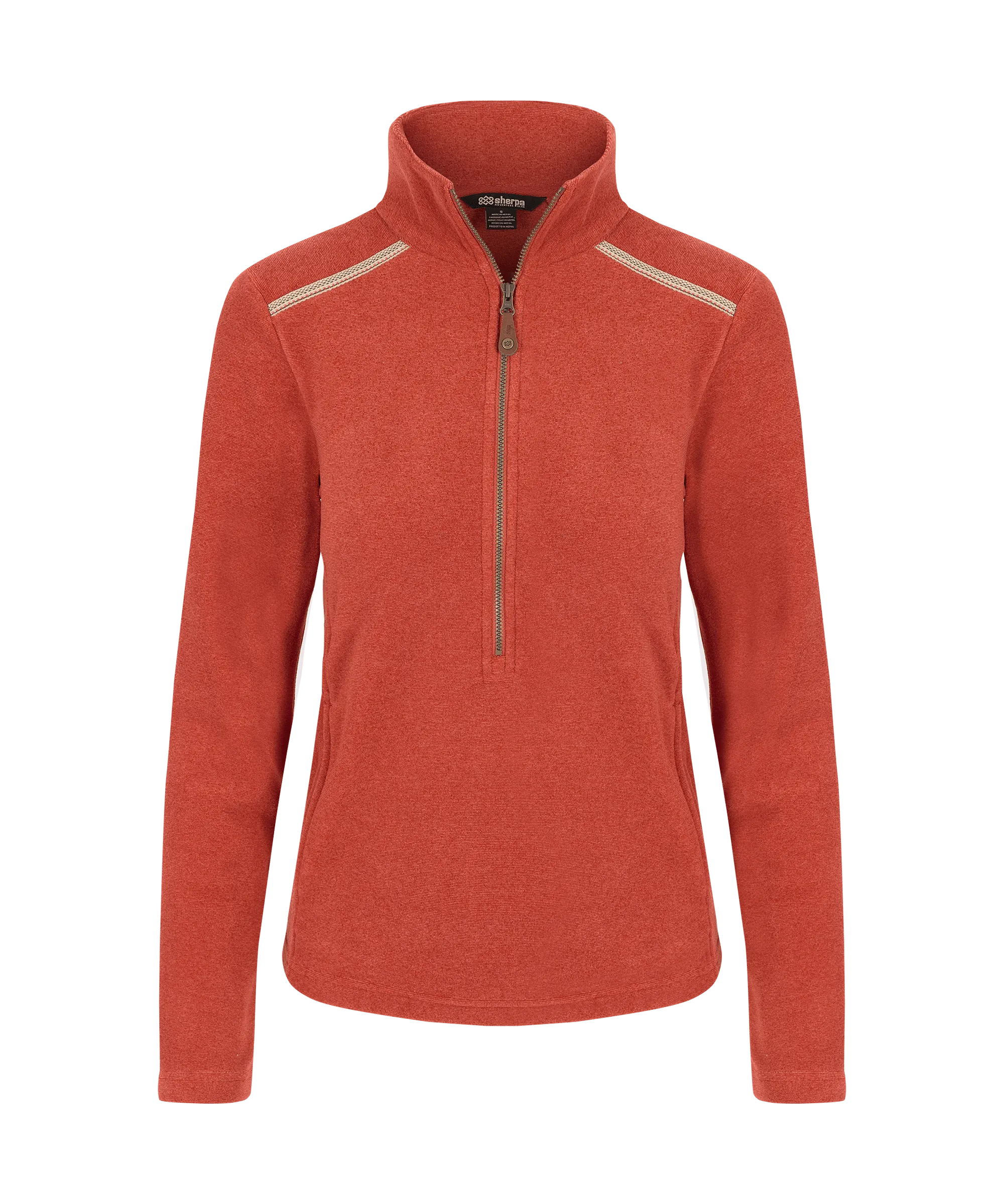 Rolpa Eco Pullover Zip - Rust