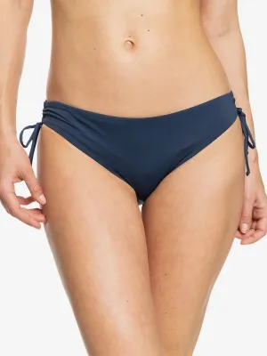 Roxy Womens Solid Beach Classics Hipster Lace Up Bikini Bottoms