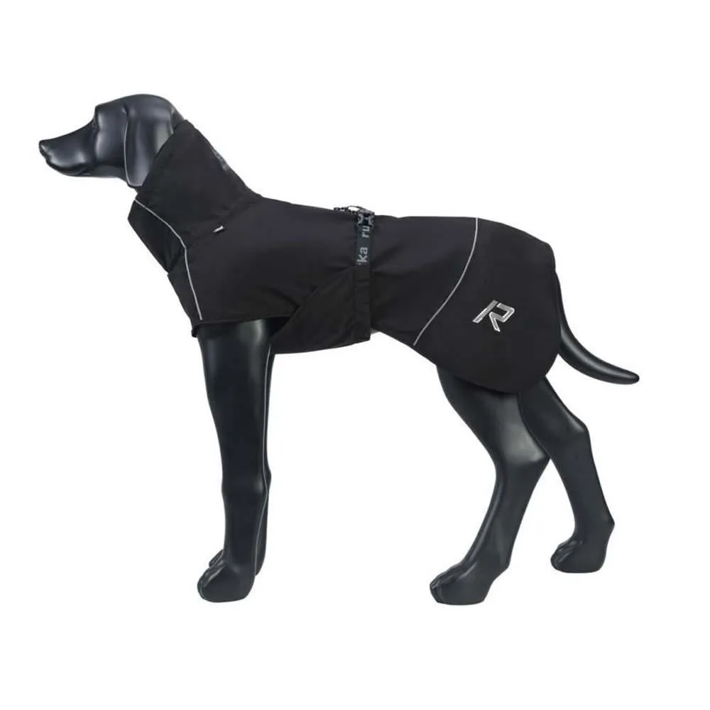Rukka Pets Hayton ECO Black Dog Raincoat - 60