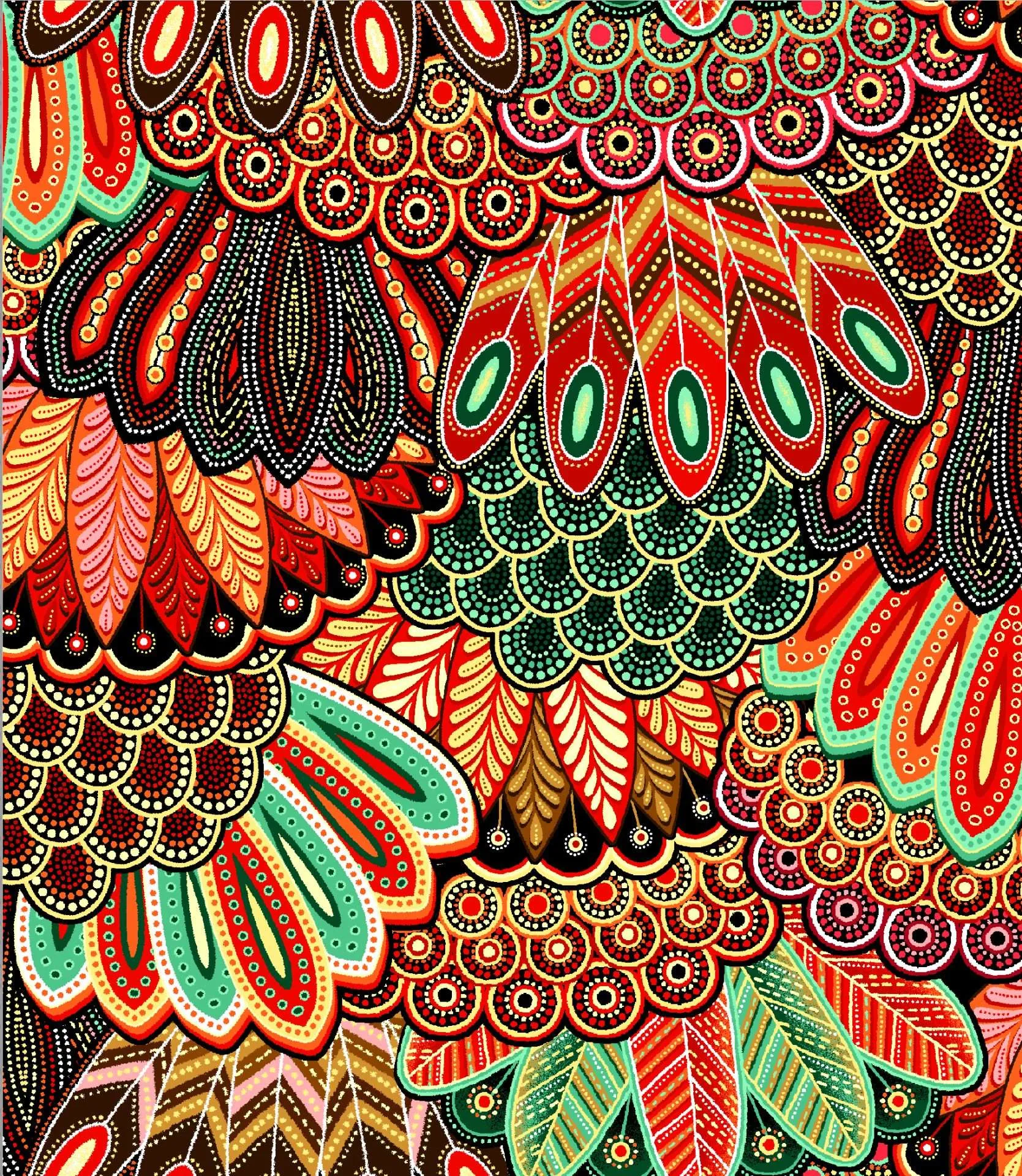 Sahul Land Feathers Teal