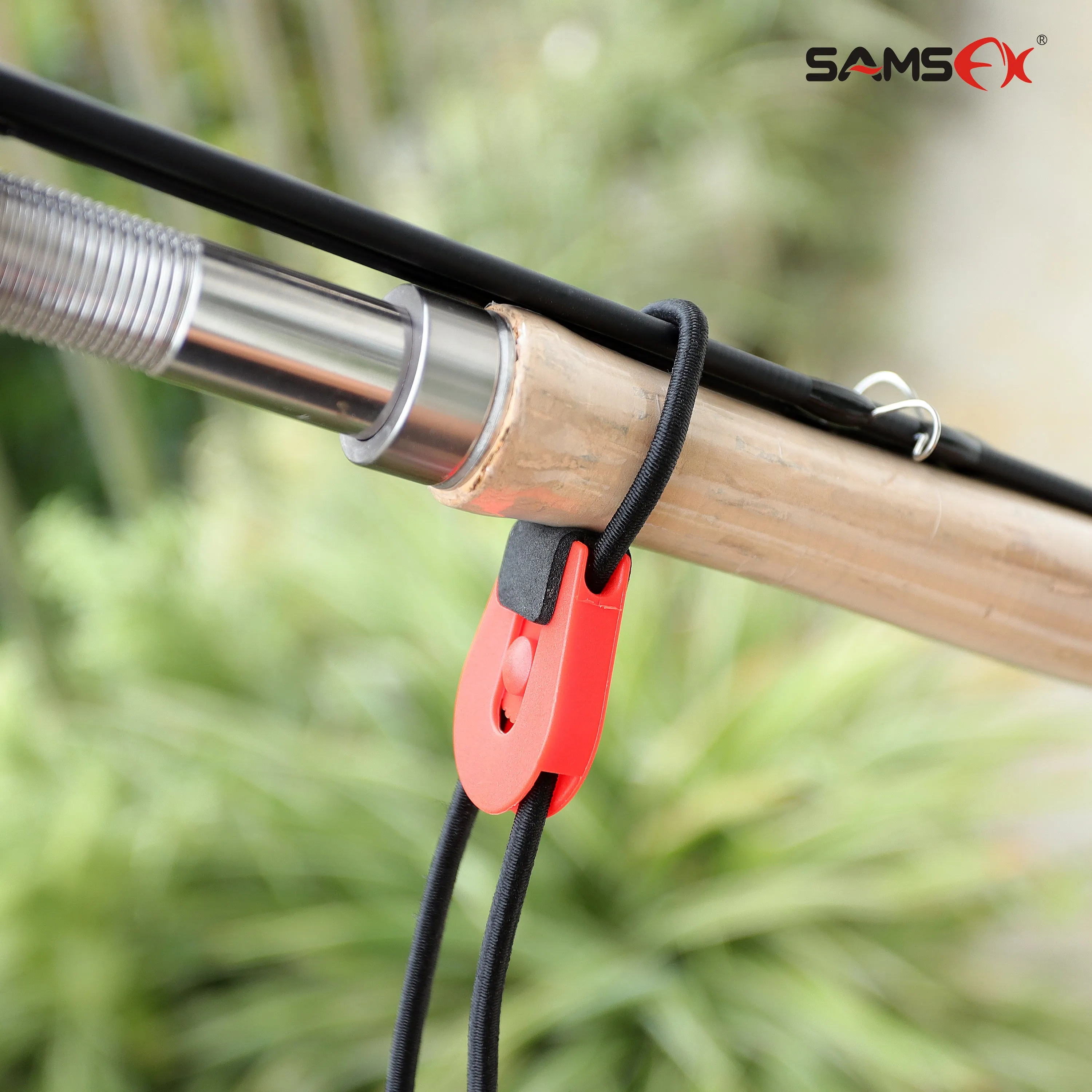 SAMSFX Fishing Quick Rod Ties Bungee Rope Cord