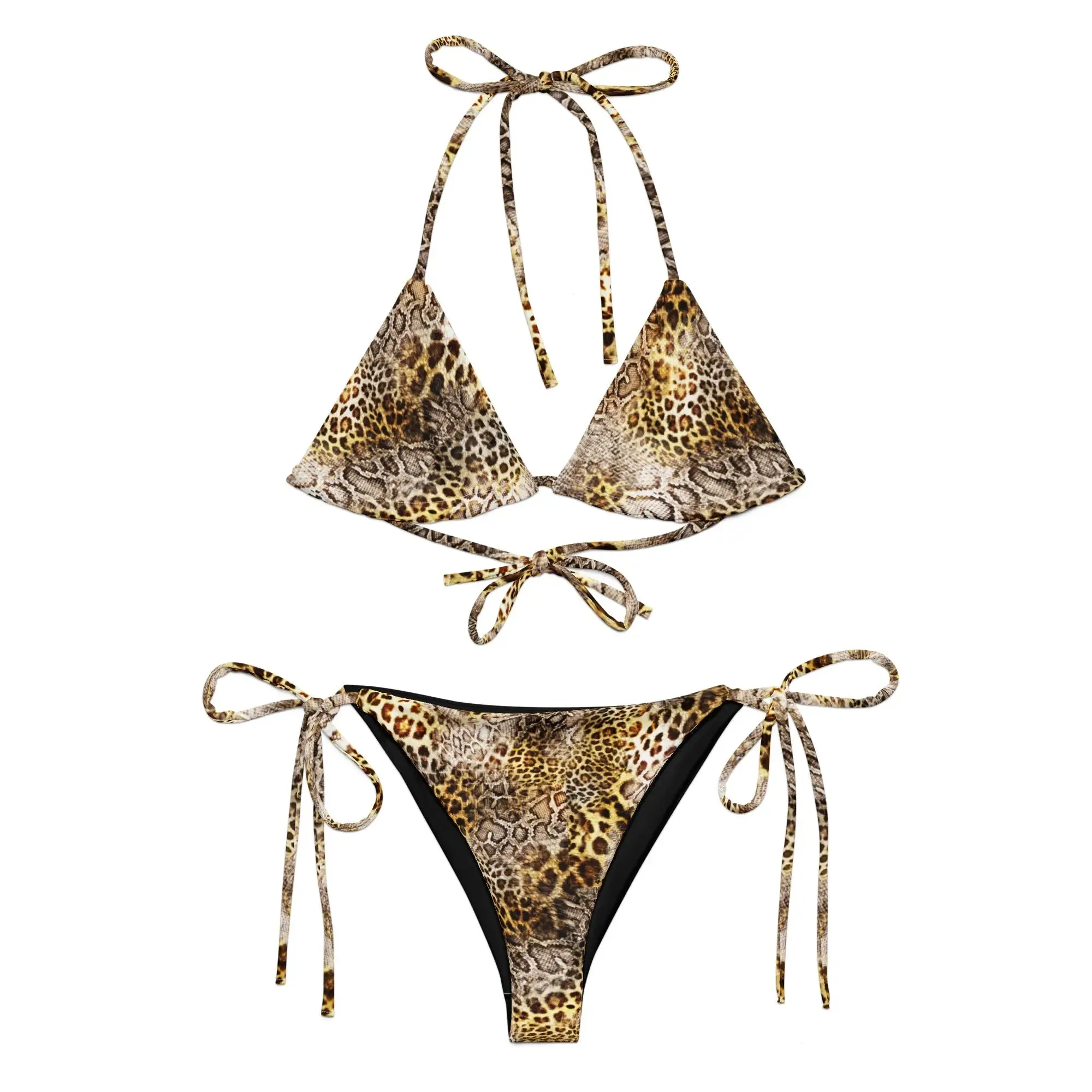 Savanna Print Two Piece String Bikini