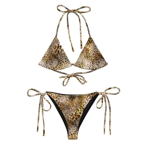 Savanna Print Two Piece String Bikini