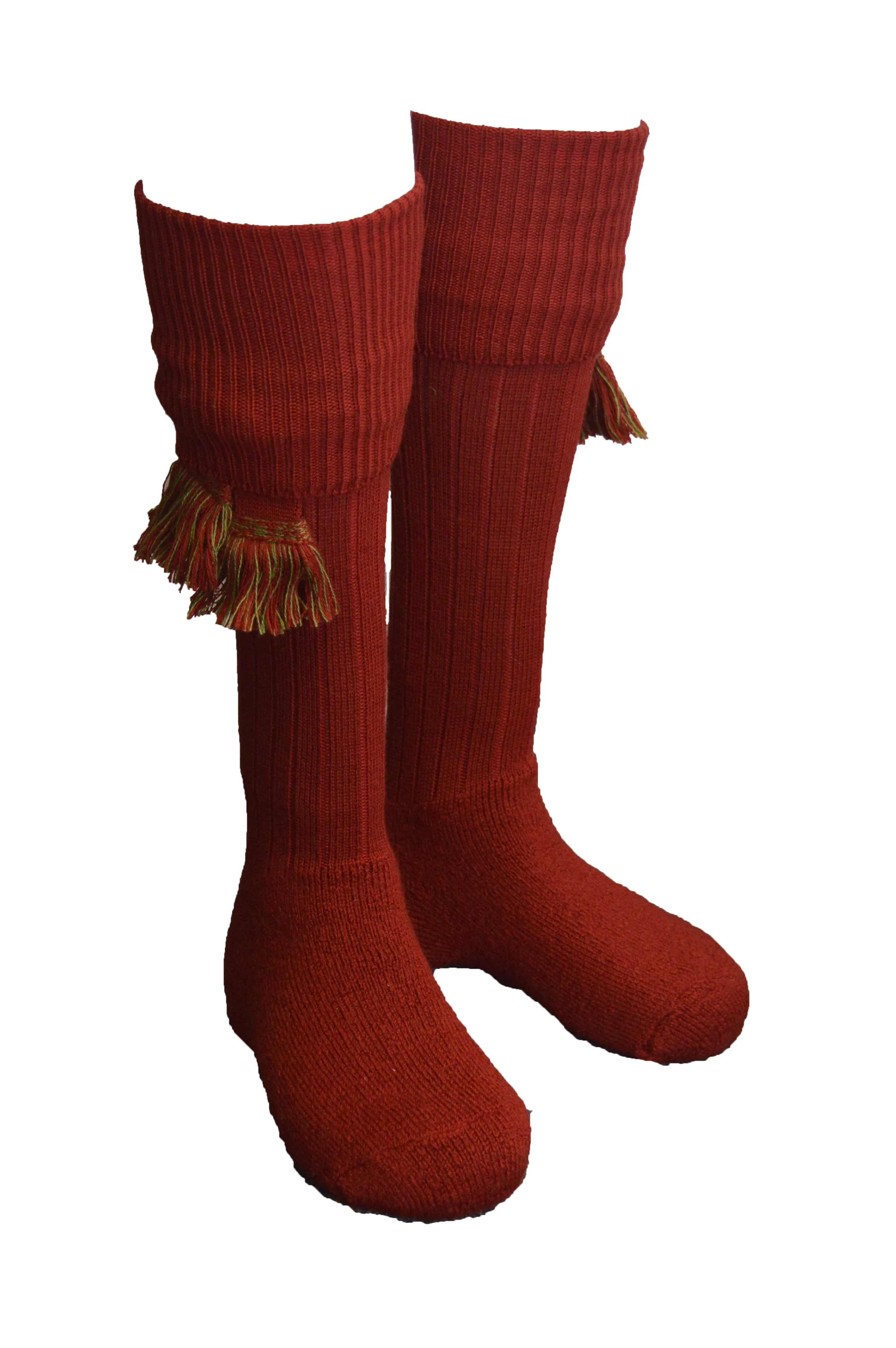Scarba Knee High Golf Socks made from Merino Wool with removable Garter Ties