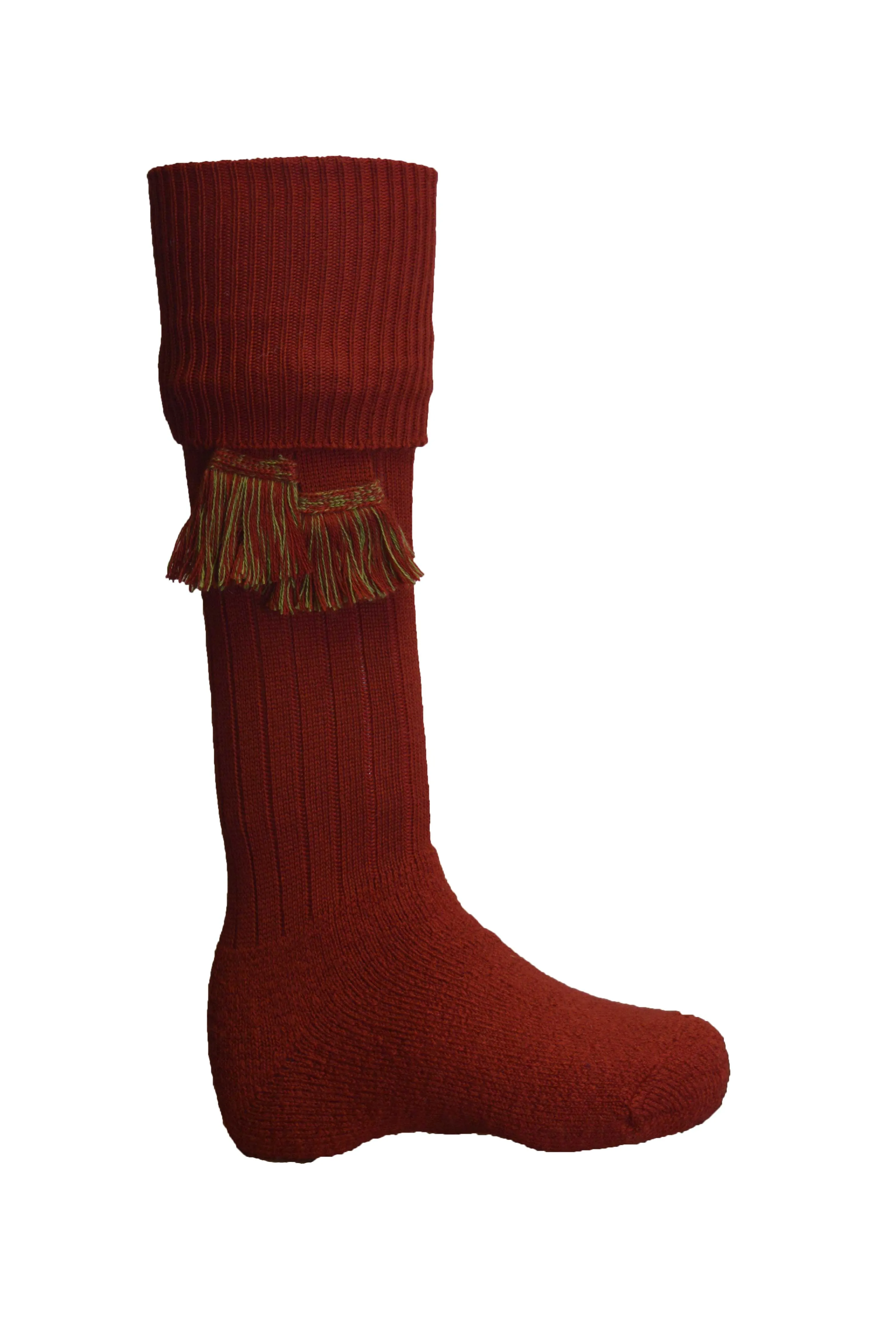 Scarba Knee High Golf Socks made from Merino Wool with removable Garter Ties